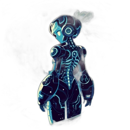 robot, dress, creature, mask transparent PNG cut-out