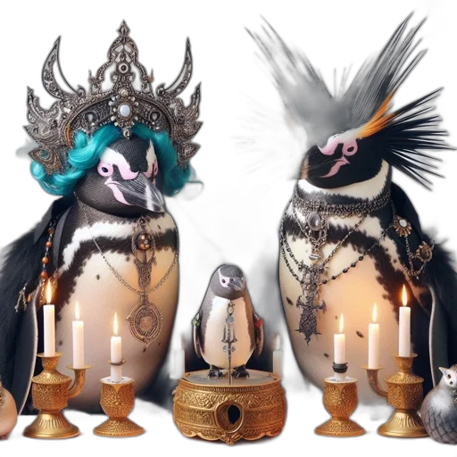 concept art, 3d render, fantasy art, two transparent PNG cut-out