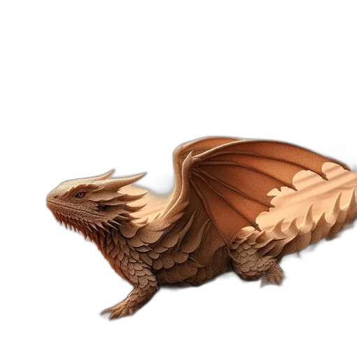 dragon, creature, animal, fantasy art transparent PNG cut-out