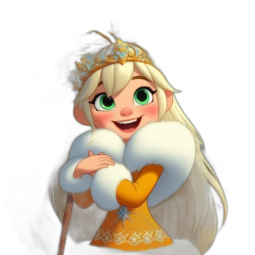 crown, staff, dress, face transparent PNG cut-out