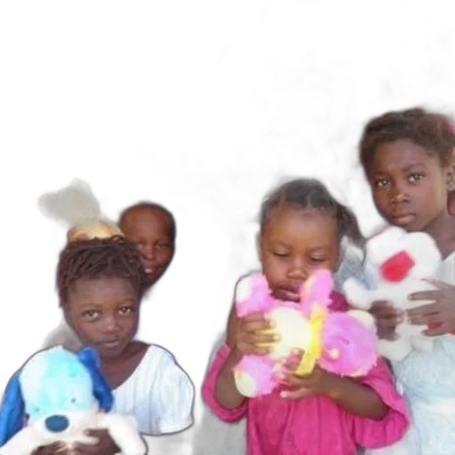 group, children, hold, stuffed transparent PNG cut-out
