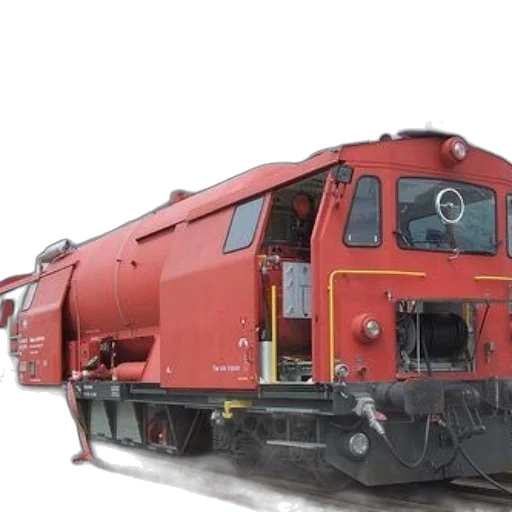 3d render, red, train, engine transparent PNG cut-out