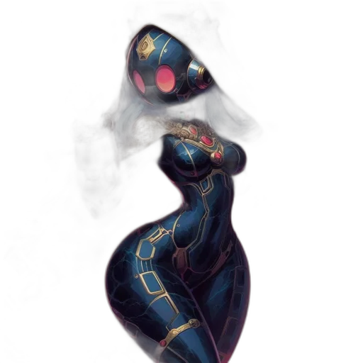 dress, mask, robot, creature transparent PNG cut-out