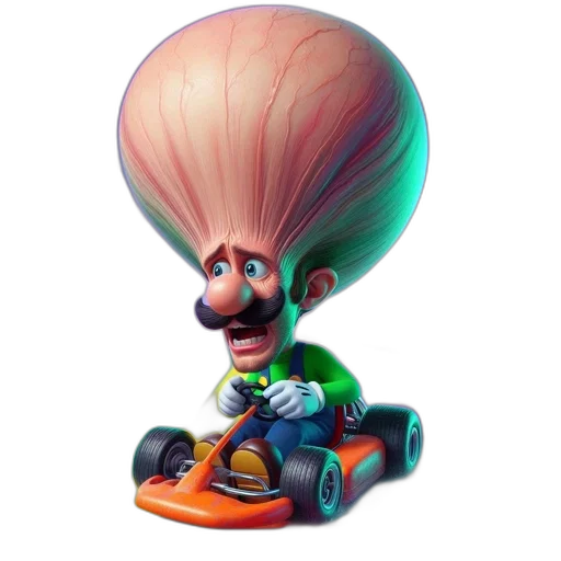 hair, car, hat, creature transparent PNG cut-out