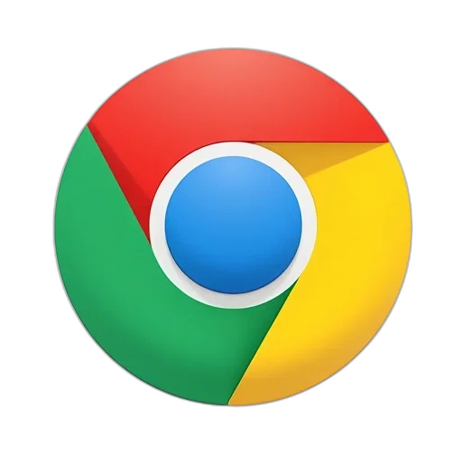 3d render, close-up, google, chrome transparent PNG cut-out