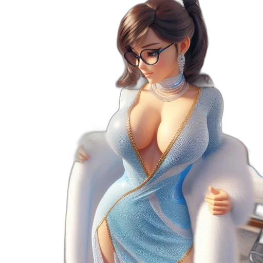 dress, robot, concept art, fantasy art transparent PNG cut-out