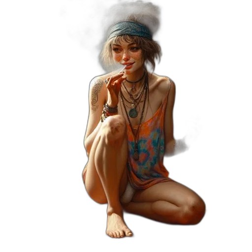 jewelry, face, staff, dress transparent PNG cut-out