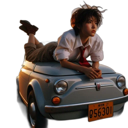 car, robot, concept art, photorealistic transparent PNG cut-out