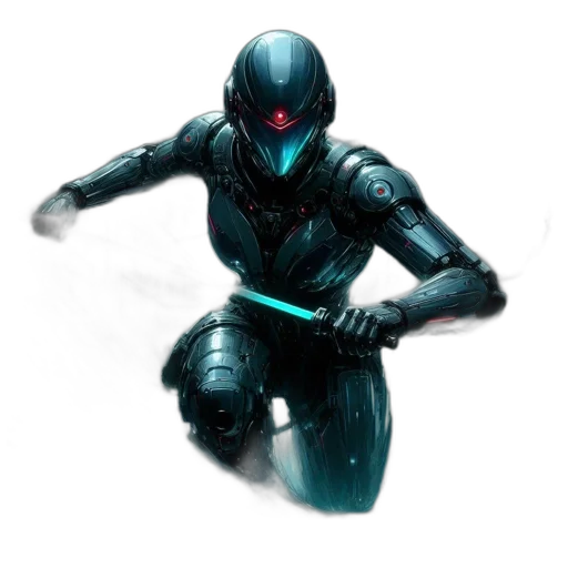 robot, weapon, sword, staff transparent PNG cut-out