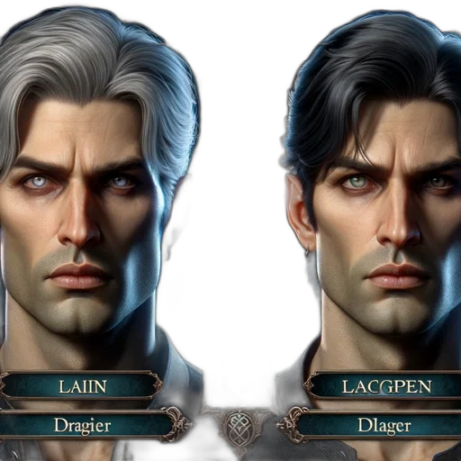 face, fantasy art, concept art, photorealistic transparent PNG cut-out