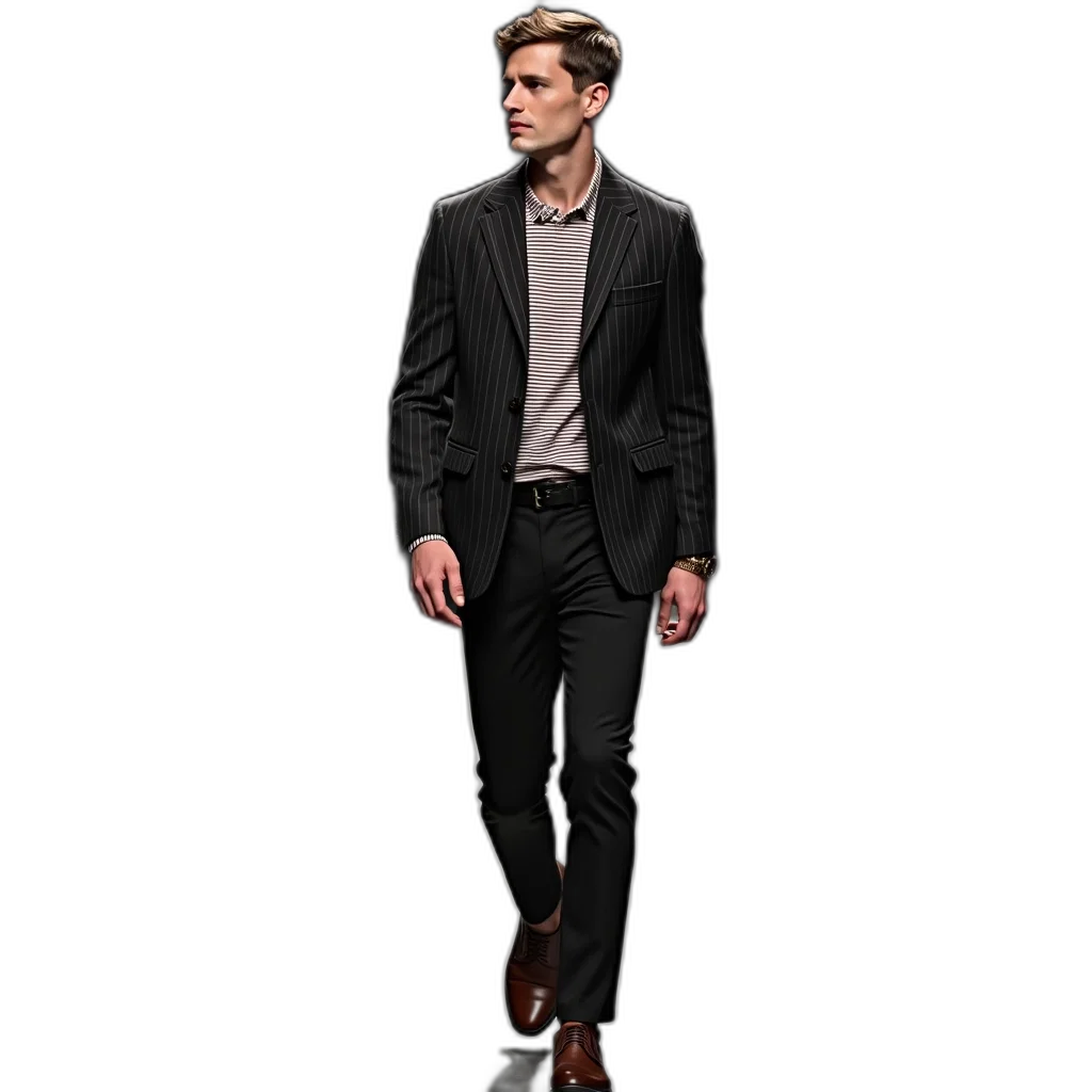 jacket, staff, 3d render, concept art transparent PNG cut-out