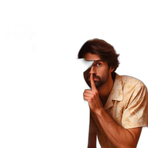staff, face, mask, hair transparent PNG cut-out