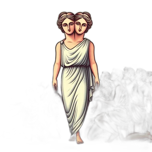 dress, mask, jewelry, staff transparent PNG cut-out