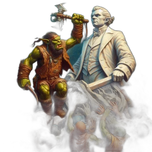 staff, concept art, fantasy art, fog transparent PNG cut-out