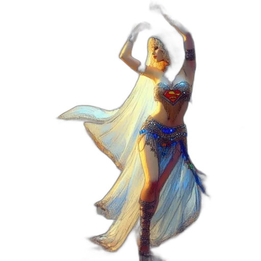 dress, staff, sword, mask transparent PNG cut-out