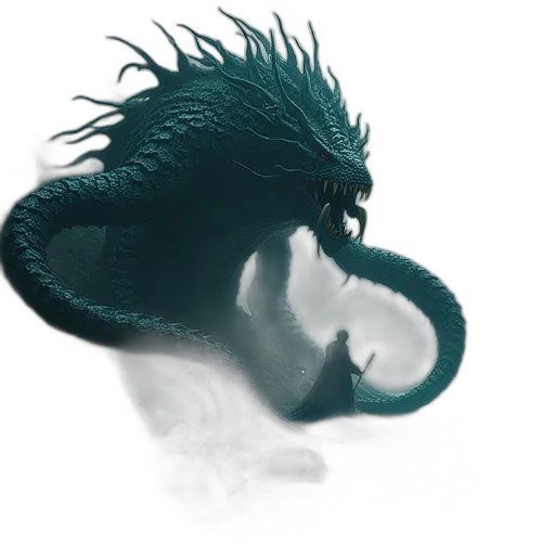 dragon, creature, hair, animal transparent PNG cut-out