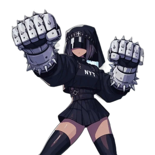 weapon, jacket, robot, staff transparent PNG cut-out