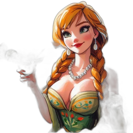 dress, jewelry, fantasy art, concept art transparent PNG cut-out