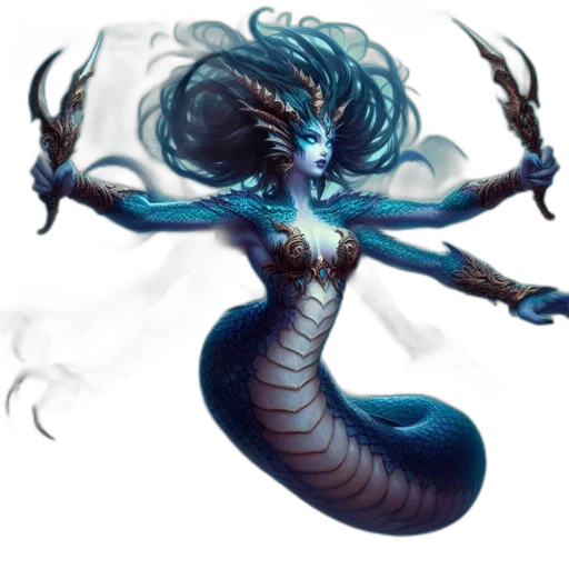 dragon, creature, staff, fantasy art transparent PNG cut-out