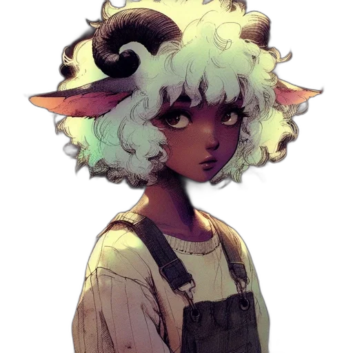 creature, staff, hat, mask transparent PNG cut-out
