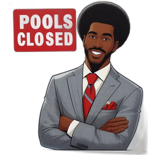illustrated, man, afro, hairdo transparent PNG cut-out