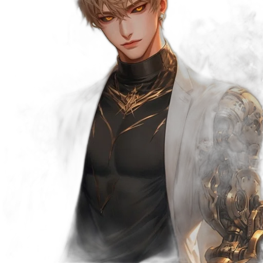 crown, dragon, staff, robot transparent PNG cut-out