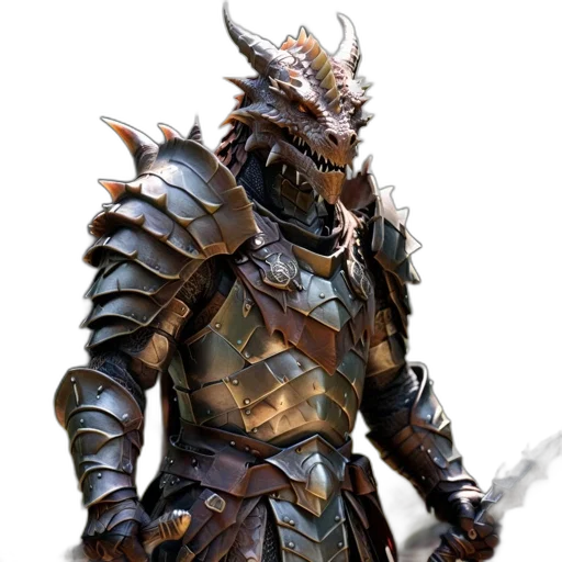 dragon, sword, staff, mask transparent PNG cut-out