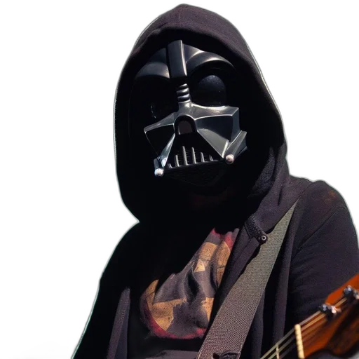 mask, individual, wears, darth transparent PNG cut-out