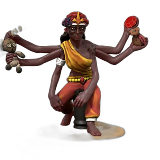 staff, concept art, 3d render, fantasy art transparent PNG cut-out