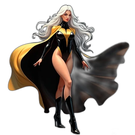 dress, concept art, comic book art, fantasy art transparent PNG cut-out