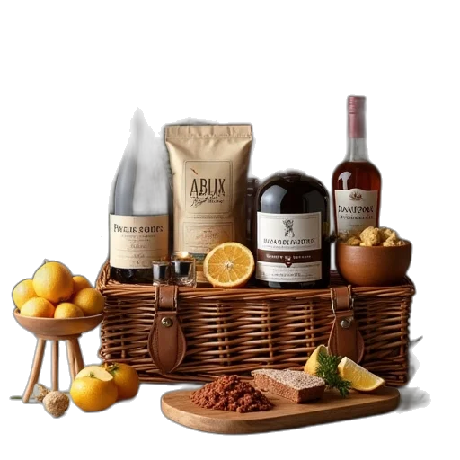 food, earth tones, gourmet, hamper transparent PNG cut-out