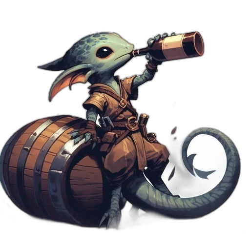 dragon, creature, weapon, staff transparent PNG cut-out