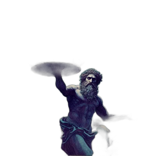 creature, mask, staff, sword transparent PNG cut-out