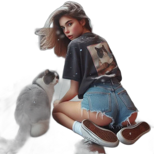 jacket, dress, animal, shoes transparent PNG cut-out