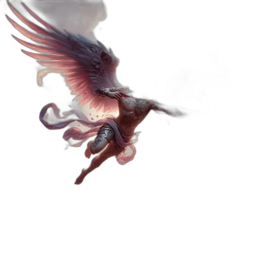 dragon, creature, animal, staff transparent PNG cut-out