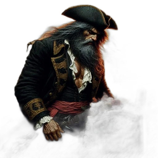 jacket, hat, staff, fantasy art transparent PNG cut-out