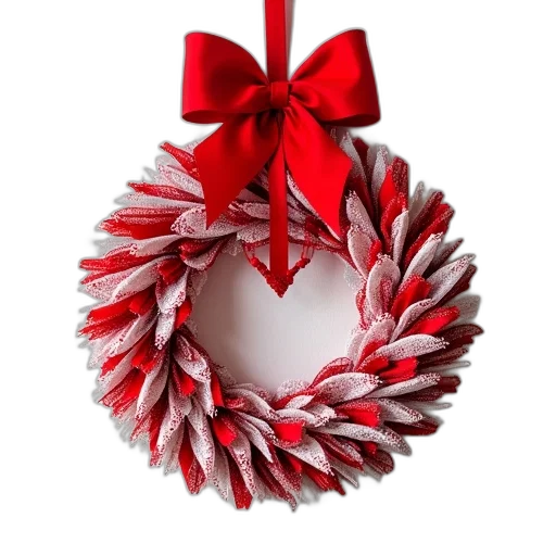 jewelry, red, white, christmas transparent PNG cut-out