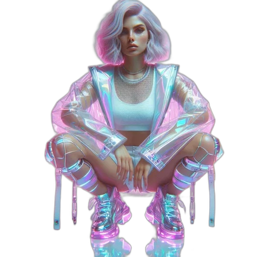 jacket, robot, dress, jewelry transparent PNG cut-out