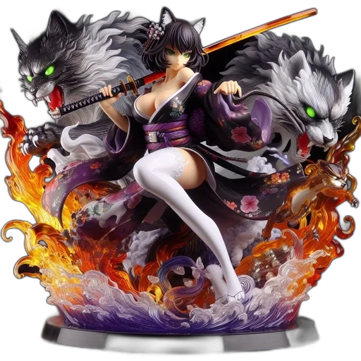 fantasy art, concept art, 3d render, anime transparent PNG cut-out