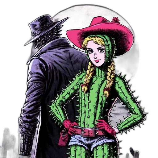 comic book art, concept art, fantasy art, watercolor transparent PNG cut-out