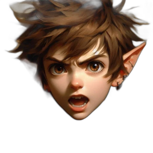 face, creature, staff, mask transparent PNG cut-out