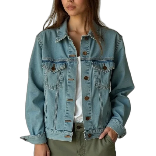 jacket, photorealistic, blue, pastel transparent PNG cut-out