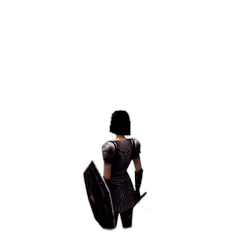 dress, robot, creature, staff transparent PNG cut-out