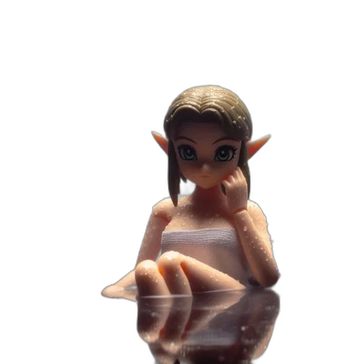 creature, dress, bottle, face transparent PNG cut-out