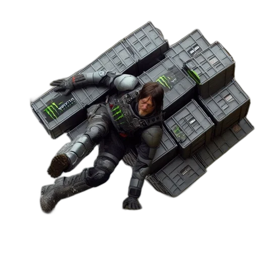 weapon, robot, concept art, 3d render transparent PNG cut-out