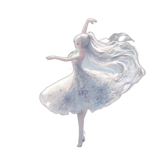 dress, hair, crown, creature transparent PNG cut-out