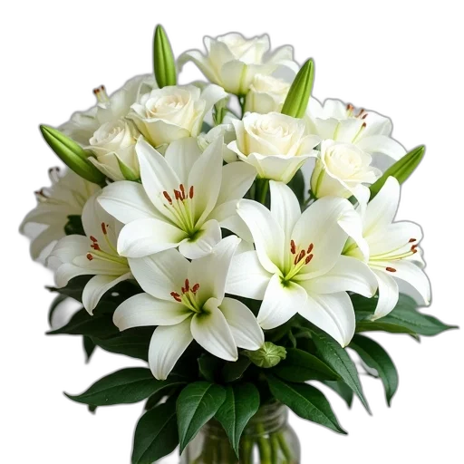 flower, crown, photorealistic, 3d render transparent PNG cut-out