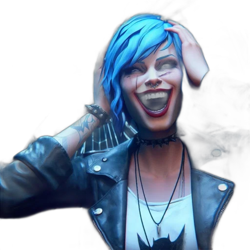 jacket, face, cyberpunk, concept art transparent PNG cut-out
