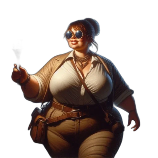staff, jacket, dress, weapon transparent PNG cut-out