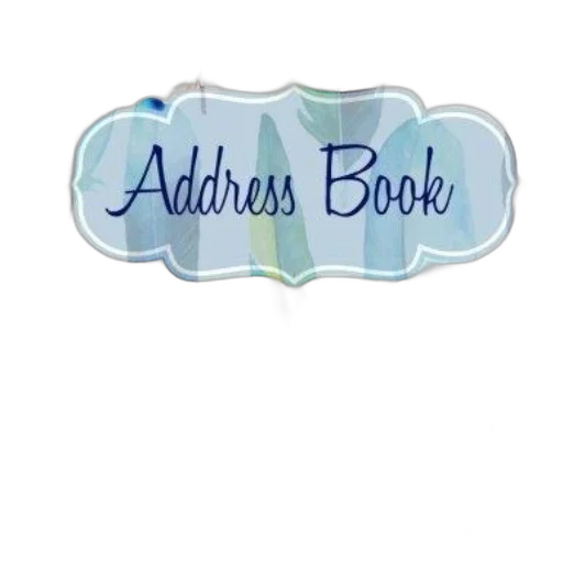 address, book, colorful, feather transparent PNG cut-out
